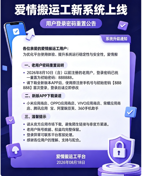 新系统上线